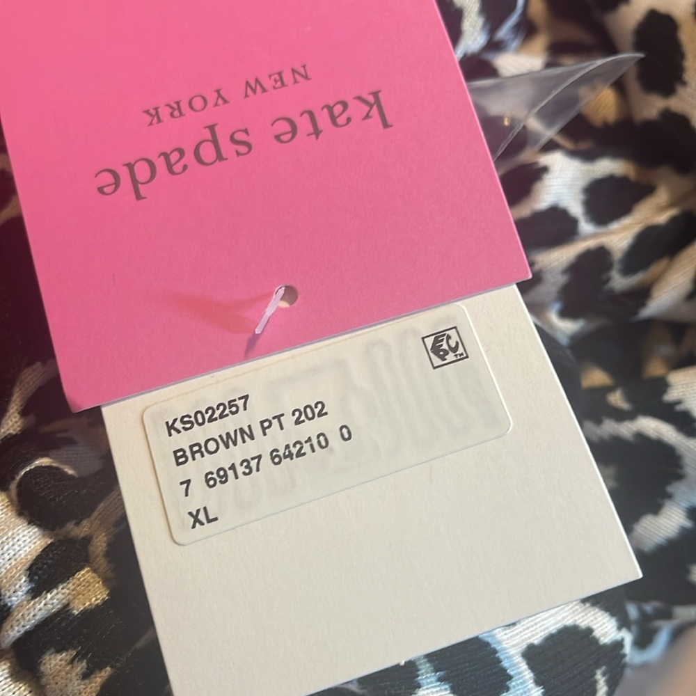 Kate Spade Animal Print Loungewear Jumpsuit Size XL. NWT - Picture 6 of 13